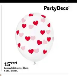 Empik Balony lateksowe w serca PartyDeco 6-pak 30 cm oferta