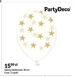 Empik Balony lateksowe w gwiazdki PartyDeco 6-pak 30 cm oferta