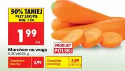 Biedronka Marchew na wagę oferta