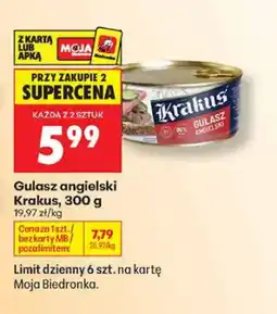 Biedronka Gulasz angielski Krakus oferta