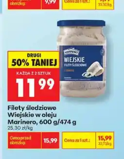 Biedronka Filety śledziowe Wiejskie w oleju Marinero oferta
