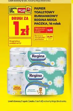 Biedronka Papier toaletowy rumiankowy Regina Mega Paczka oferta