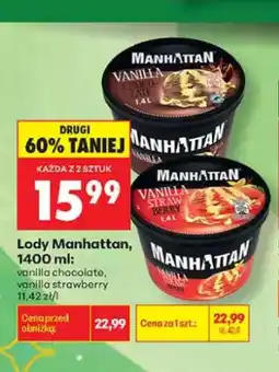 Biedronka Lody Manhattan Vanilla Strawberry oferta