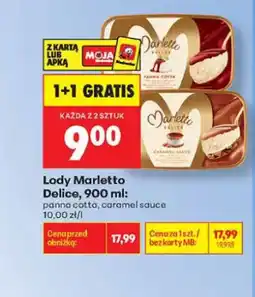 Biedronka Lody Marletto Delice panna cotta oferta