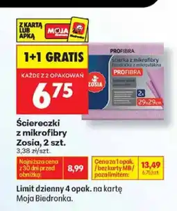 Biedronka Ściereczki z mikrofibry Zosia oferta