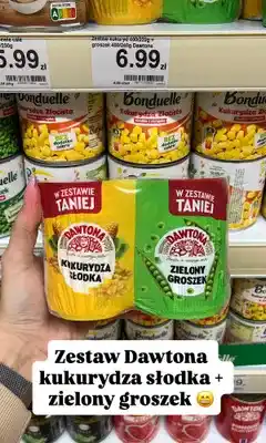 Dino Zestaw kukurydza słodka i zielony groszek Dawtona oferta
