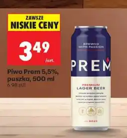 Biedronka Piwo Prem Premium Lager Beer oferta