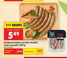 Biedronka Kiełbaski białe surowe cienkie Czas na grill oferta