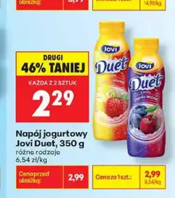 Biedronka Napój jogurtowy Jovi Duet jagoda-wiśnia oferta