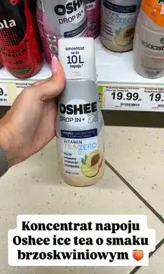 Dino Koncentrat napoju Oshee Drop In Vitamin Tea Zero brzoskwiniowy oferta