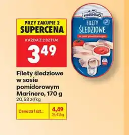 Biedronka Filety śledziowe w sosie pomidorowym Marinero oferta