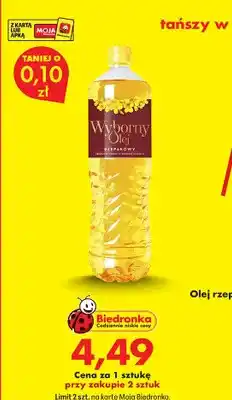 Biedronka Olej rzepakowy Wyborny oferta