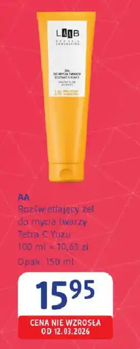 Rozświetlający żel do mycia twarzy Tetra-C Yuzu