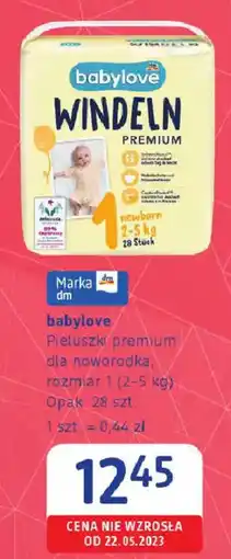 dm drogerie markt Pieluszki premium dla noworodka oferta
