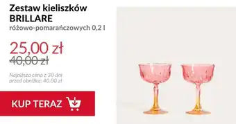 Zestaw kieliszków BRILLARE
