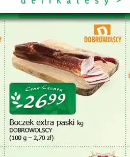 Cezar Delikatesy Boczek extra paski Dobrowolscy oferta
