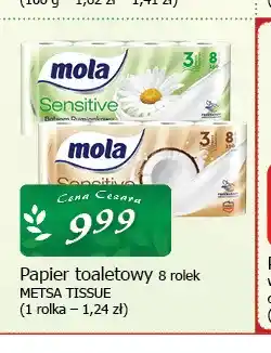 Cezar Delikatesy Papier toaletowy Mola Sensitive 8-pak oferta