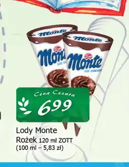 Cezar Delikatesy Lody Monte Rożek Zott oferta