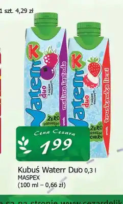 Cezar Delikatesy Napój Kubuś Waterrr Duo Maspex oferta