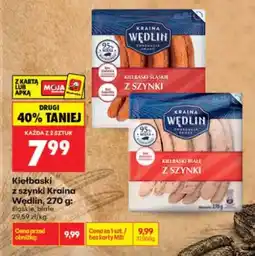 Biedronka Kiełbaski białe z szynki Kraina Wędlin oferta