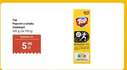 Biedronka Popcorn o smaku maślanym Top 3-pak oferta