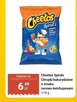 Biedronka Chrupki kukurydziane Cheetos Spirals o smaku serowo-ketchupowym oferta