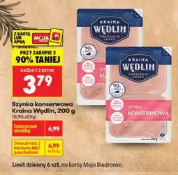 Biedronka Szynka konserwowa Kraina Wędlin oferta