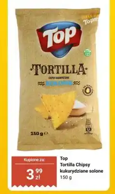 Biedronka Chipsy kukurydziane Top Tortilla solone oferta