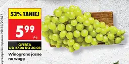Biedronka Winogrona jasne oferta