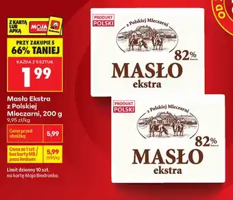Biedronka Masło ekstra z Polskiej Mleczarni oferta