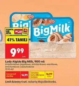 Biedronka Lody Big Milk śmietankowo-jagodowe oferta