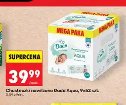 Biedronka Chusteczki nawilżane Dada Aqua 9-pak oferta