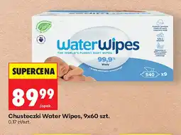 Biedronka Chusteczki nawilżane WaterWipes 9-pak oferta