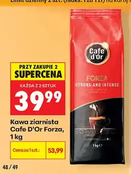Biedronka Kawa ziarnista Cafe D'Or Forza oferta