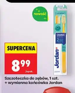 Biedronka Szczoteczka do zębów Jordan z wymienną końcówką oferta
