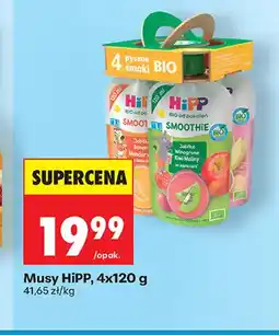 Biedronka Musy HiPP BIO 4-pak oferta