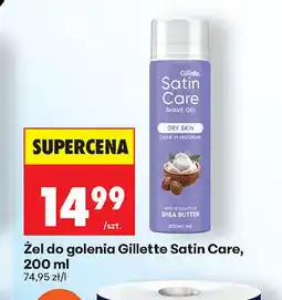Biedronka Żel do golenia Gillette Satin Care oferta