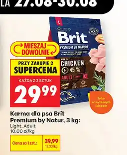 Biedronka Karma dla psa Brit Premium by Nature Light oferta
