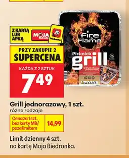 Biedronka Grill jednorazowy Fire Flame oferta