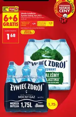 Biedronka Woda źródlana gazowana mocno Żywiec Zdrój oferta