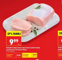 Biedronka Schab wieprzowy bez kości pakowany próżniowo Kraina Mięs oferta