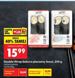 Biedronka Double Wrap Sakura pieczony łosoś i tykwa i słonecznik oferta