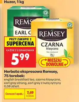 Biedronka Herbata ekspresowa Earl Grey Strong Remsey oferta