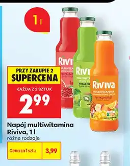 Biedronka Napój multiwitamina Riviva czerwone owoce oferta