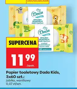Biedronka Papier toaletowy Dada Kids waniliowy 3-pak oferta