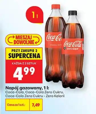 Biedronka Napój gazowany Coca-Cola Zero Cukru oferta