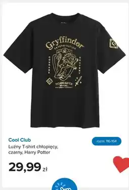 Smyk Luźny T-shirt chłopięcy Cool Club czarny Harry Potter oferta