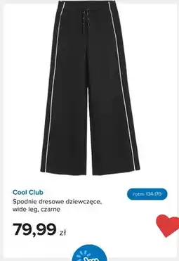Smyk Spodnie dresowe dziewczęce Cool Club wide leg czarne oferta