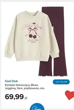 Smyk Komplet dziewczęcy Cool Club bluza jegginsy flare prążkowane oferta