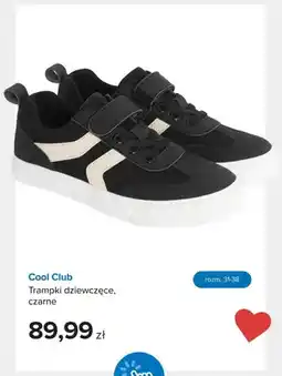 Smyk Trampki dziewczęce Cool Club czarne oferta